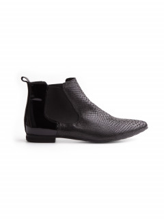Bismil Black Elastic-sides boots
